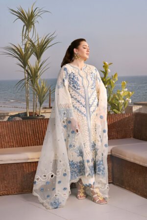 Momna Iqbal Inspired Luxury Chikankari Collection Dress by Maaham Clothing