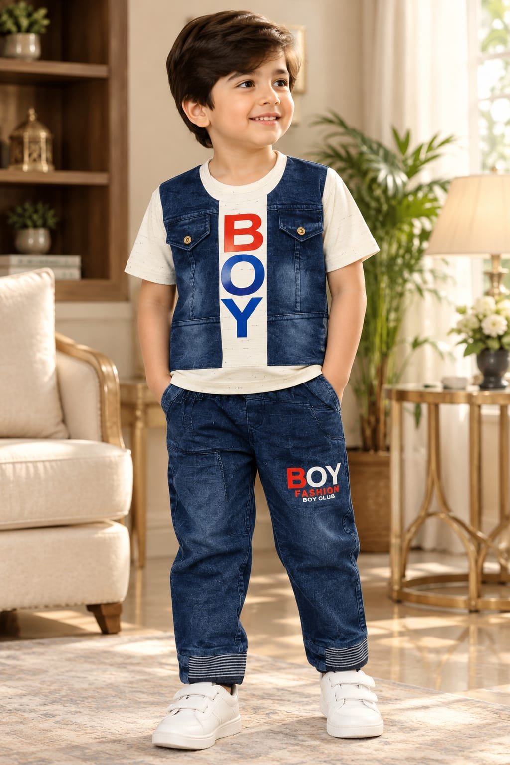 Baby boy 2 piece denim set - 2 Baby boy 2 piece denim set - view 2